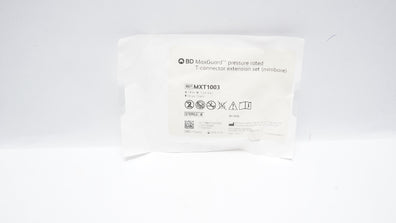 BD MXT1003 MaxGuard Pressure Rated T-Connector Extension Set 0.8ml x 6inch(Appx)